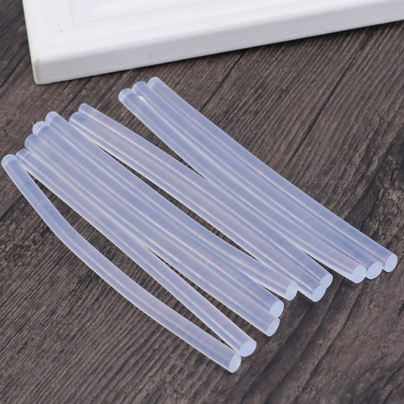 10PCS 7 x 150mm Hot Melt Glue Stick White Transparent Hot Melt Strip