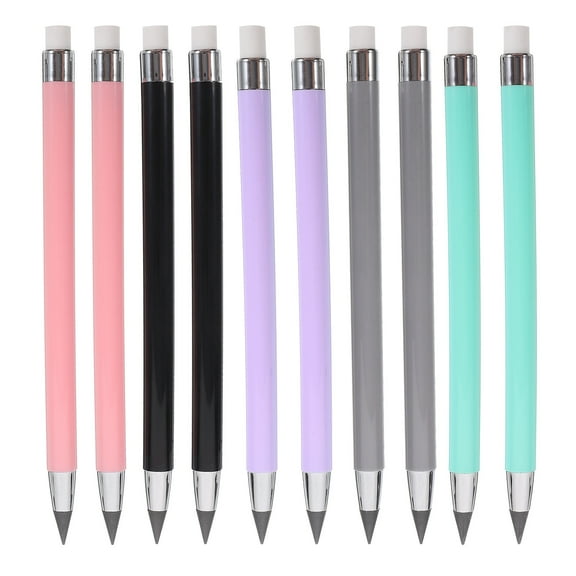 HOMEMAXS 10Pcs Everlasting Pencils Inkless Pencils Lightweight Pencils Students Writing Pencils for Gifts