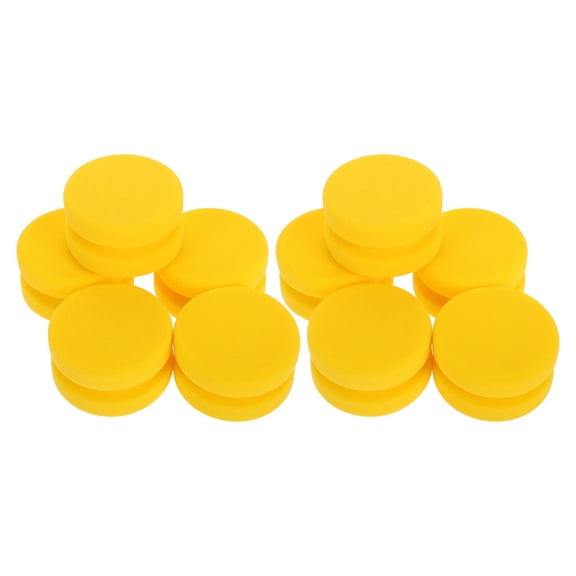 HOMEMAXS 10pcs Car Polishing Sponge Round Wash Sponge For Cleaning Waxing And Polishing Durable And Colorful Sponges For Car Detailing