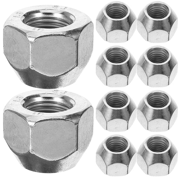 HOMEMAXS 10pcs Car Wheel Nut Caps Vehicle Tire Nut Caps Lug Nut Covers Automotive Tire Bolts Accessories(M12x1.5)