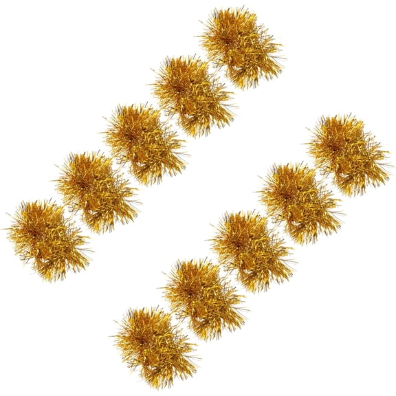 HOMEMAXS 10-Pack Cheerleading Pompoms with Wristbands for Sports Events, Dance Parties, and Props