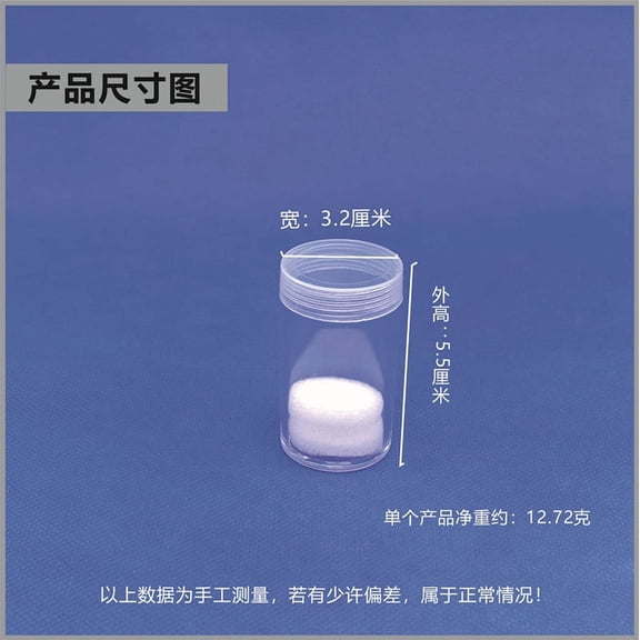 BEADCEST 10Pcs Transparent Plastic Coin Storage Tubes Airtight Coin Holder for Home Use