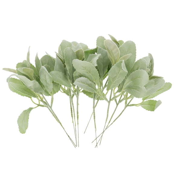HOMEMAXS 10pcs Fake Leaves Branches Simulated Plants Stems Picks Artificial Faux Greenery Stems