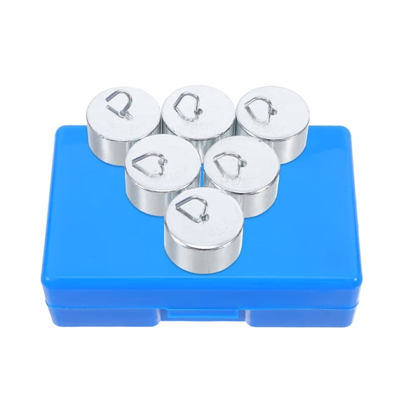 BEADCEST Slotted Lab Weights Iron Material Silver 10Pcs