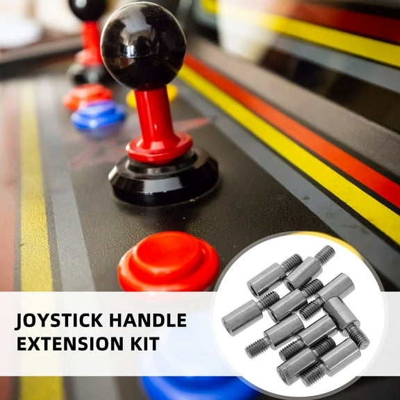 10pcs Joystick Handle Extender 1.5cm Joystick Shaft Extension Kit for DIY Projects Joystick Adapter for Gaming Joystick Modification Rod for Players