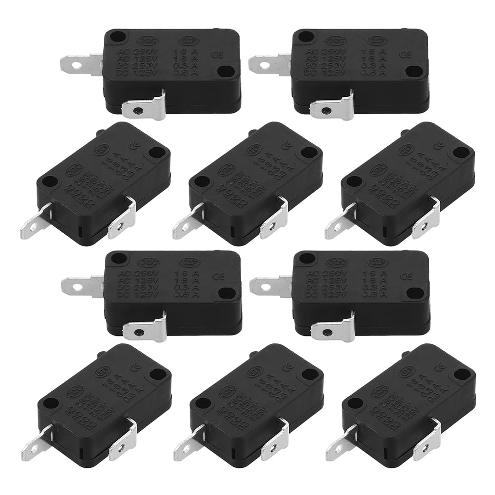 HOMEMAXS 10pcs Micro Switch For Microwave Oven Door Replacement Repair With High Power Capacity Micro Switch Microwave Accessories