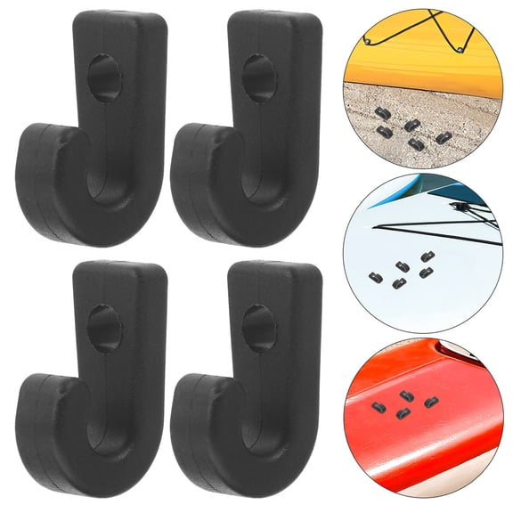 HOMEMAXS 10pcs Outdoor Canoe Hooks Sturdy Lashing Hooks Multi-function Bungee Hooks Kayak Accessory