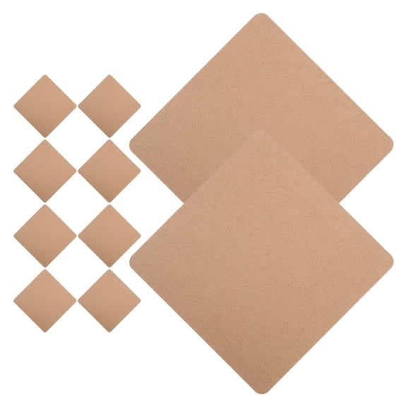 TABLZONE Craft Wood Board Wooden Brown For Craft Enthusiasts 10Pcs 7.5X7.5X0.1In