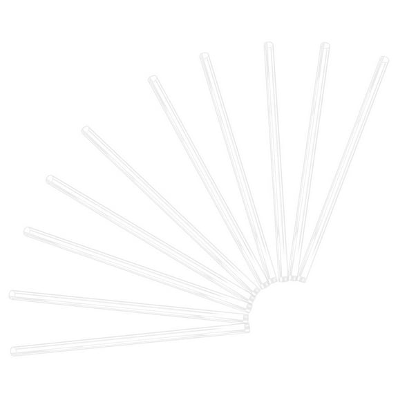 HOMEMAXS 10pcs Shower Lights Tubes Meteor Lights Tube Replacement Transparent Lights Tubes