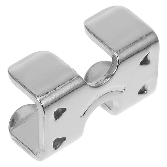 HOMEMAXS 10pcs Silver Nickel-Plated Rope Clamps 22mm Inner Width Versatile for Camping Climbing DIY Projects Reliable Long-Lasting Performance