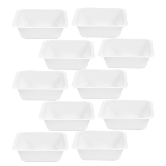 HOMEMAXS 10pcs Small Square Weighing Boats Trays Laboratory Weighing Containers Square Weighing Dishes for Crafts Food Samples
