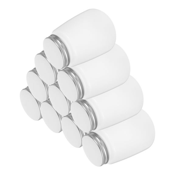 HOMEMAXS 10pcs Wide Mouth Water Bottles Plastic Bottles Bulk Beverage Containers For Milk Tea Hot Drinks For Takeout Parties Office