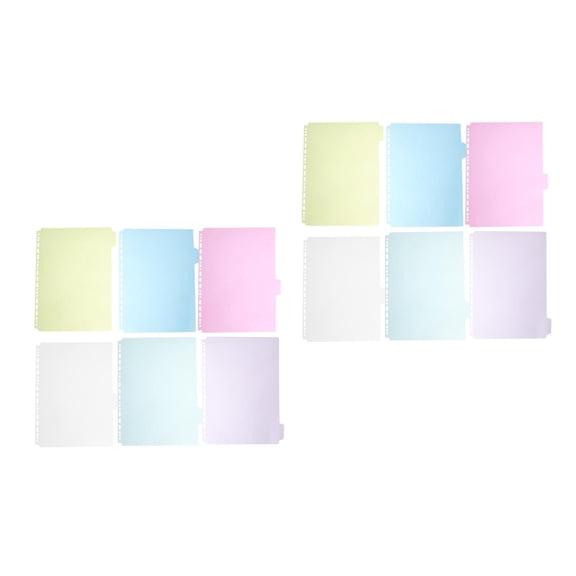 HOMEMAXS Masteelf 12 PCS Binder Dividers A4 Page Dividers with Tabs for File Organizing Notebook and Planner Inserts