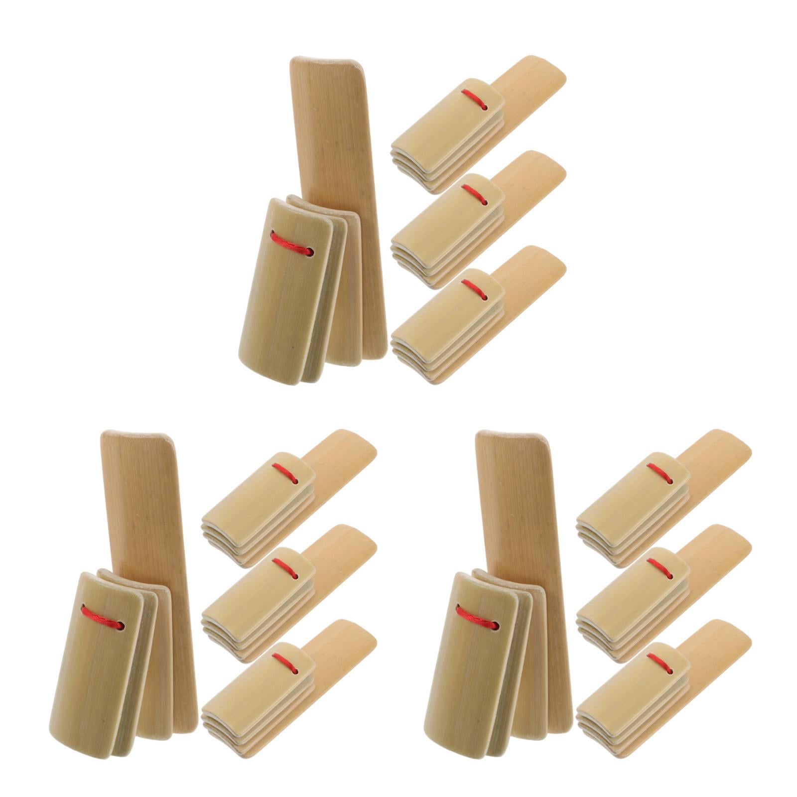 Shell Clappers HOMEMAXS 12 PCS Clappers Traditional Clappers Chinese Kuaiban Bamboo ...