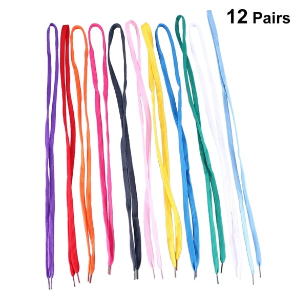 HOMEMAXS 12 Pairs Colorful Shoe Laces Replacement Shoelaces Sets
