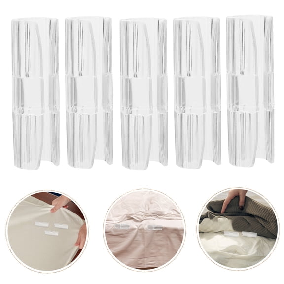 HOMEMAXS 12 Pcs Bed Corner Straps Fitted Sheet Clip Holder