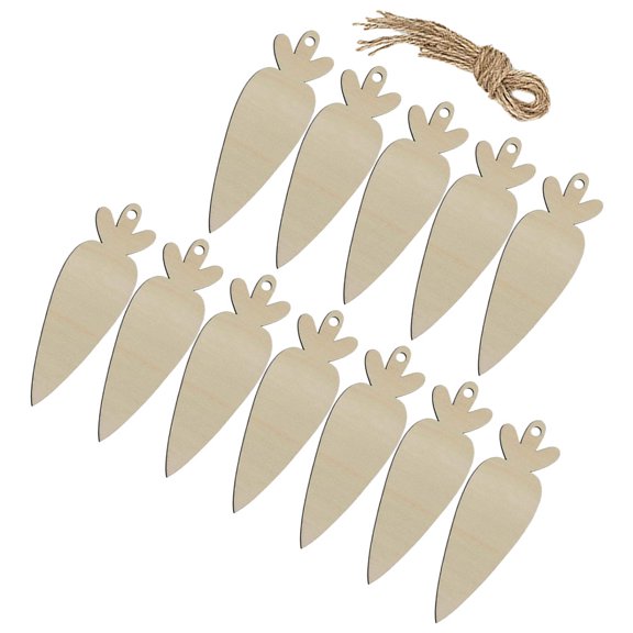 HOMEMAXS 12-Piece Giant Blank Carrot Cutout Decorations for Easter Party and Spring Holiday Decor