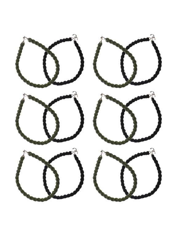 12Pcs Unisex Boot Straps with Hooks for Running Cycling Hiking and Travel