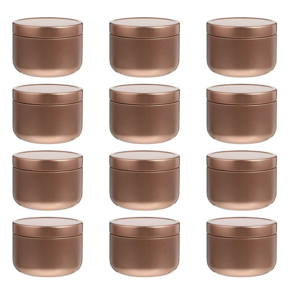 12 Pcs Candle Balm Empty Jars Tins Storage Candles