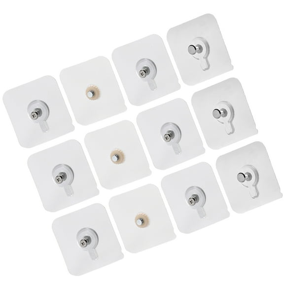 HOMEMAXS 12 Pcs Clock Hook for Home Album Wall Hangers Adhesive Plant Hooks Ceiling