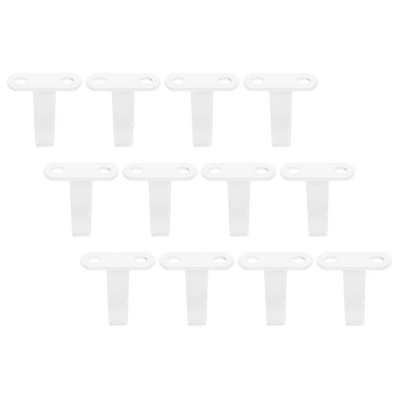 HOMEMAXS 12pcs Screw Mounted Ceiling Hooks Under-Shelf Towel Robe Clothes Hooks Hanger