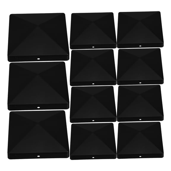 BEADCEST Covers For Post Caps Durable Black Abs 12pcs