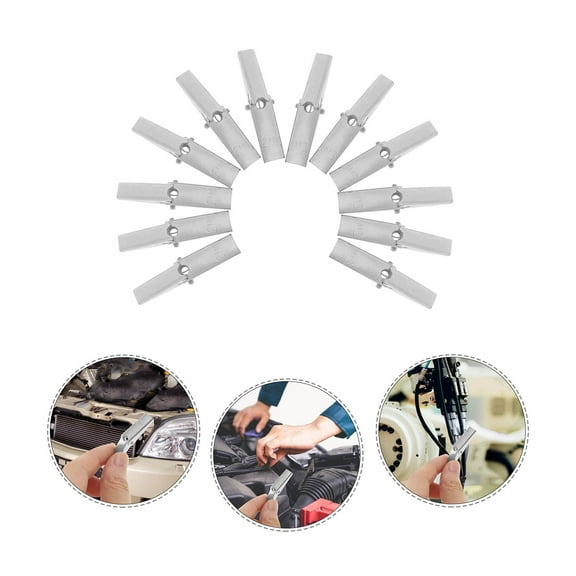 HOMEMAXS 12 Pcs Fasteners Hanging Masonry 3.90X1.00X0.80CM Silver