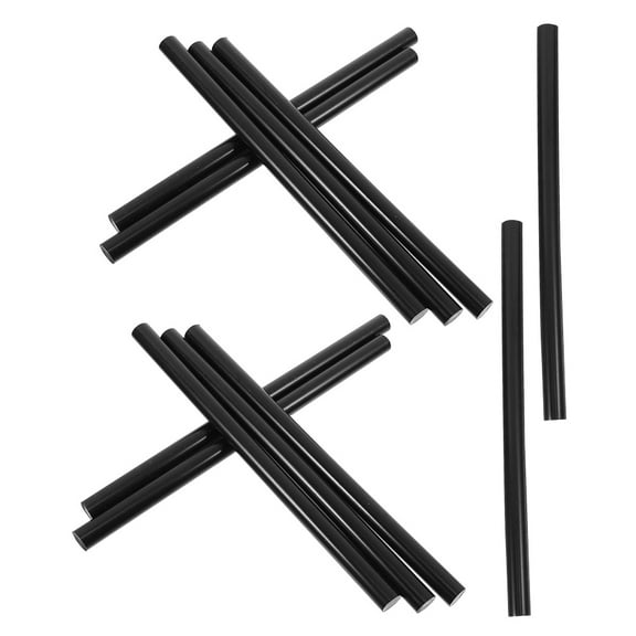 HOMEMAXS 12 Pcs Hot Melt Glue Stick 20.00X1.10X1.10CM Black