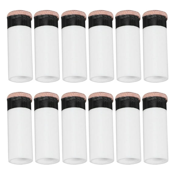 BEADCEST Pool Cue Tips Replacement Kit White 12Pcs 1.38X0.47X0.47In