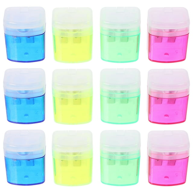 HOMEMAXS  12 Pcs Mechanical Pencil Double Sharpener Student