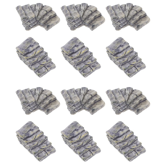 HOMEMAXS 12 Pcs Mini Stone Stairs Decoration Garden Stones Scene Landscaping Props House