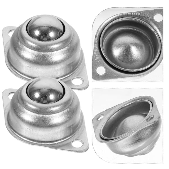 12 Pcs Mounted Castor Wheels Furniture Caster Casters Silver