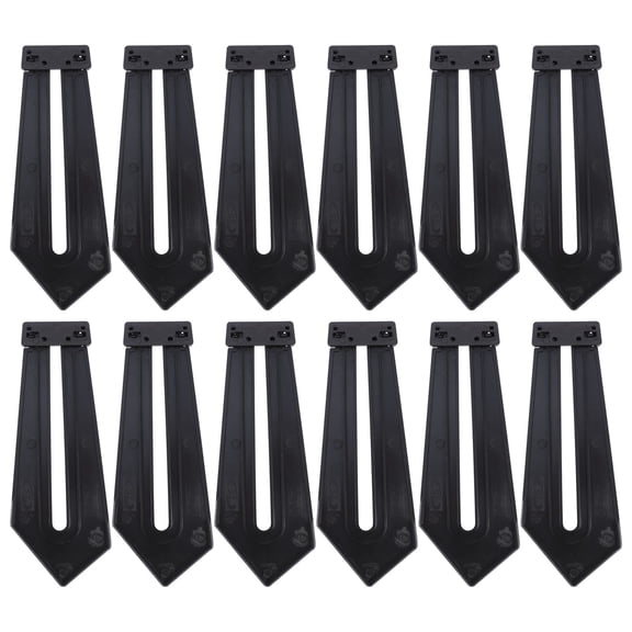 HOMEMAXS  12 Pcs Photo Stand Frame Back Support Materials Display Black