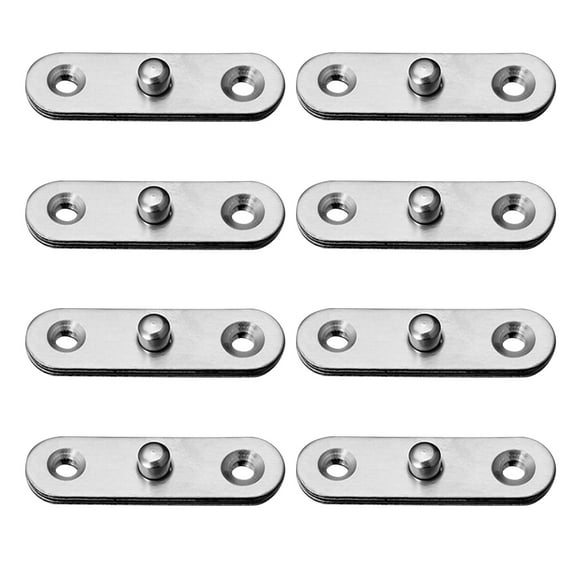 12 Pcs Pivot Hinges for Hidden Doors Hardware Kit Invisible Silver