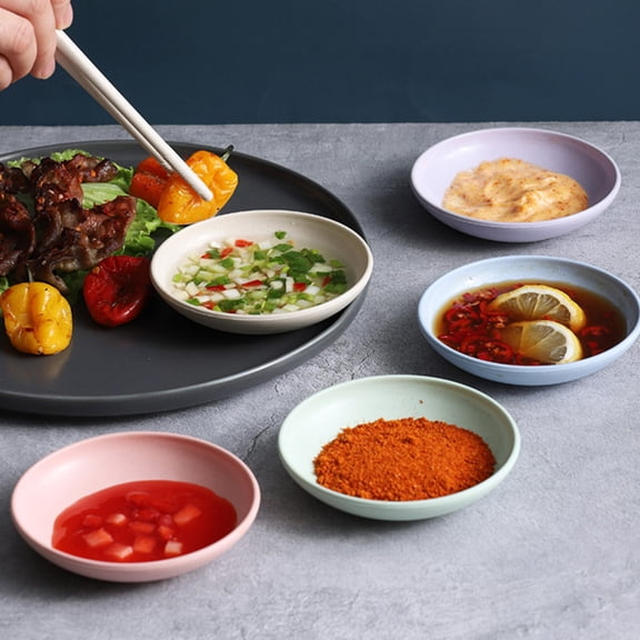 HOMEMAXS 12 Pcs Seasoning Dish Set Snack Bowls Dipping Sauces