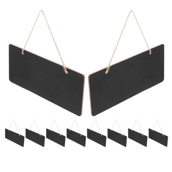 HOMEMAXS  12 Pcs Small Blackboard with Letters Poster Store Door Easel Stand for Sign