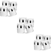 HOMEMAXS 12 Pcs Vacuum Airless Pump Jars Cosmetic Containers Refillable Airless Travel Jars Sample Containers for Lotions and Creams