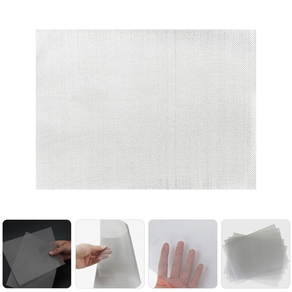 HOMEMAXS 12 Pcs Welding Reinforcement Stainless Steel Repair Mesh Silver