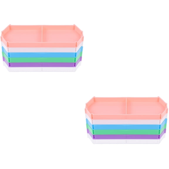IFANLANDOR Plastic Bead Sorting Trays for Craft Making 12Pcs 6.2X2.2in