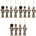 thumbnail image 1 of 12 pcs Desktop Xmas Nutcracker Puppet Figure Wood Nutcracker Decoration Wooden Nutcracker Puppet Xmas Gift, 1 of 8