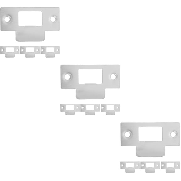 HOMEMAXS 12 pcs Door Reinforcement Plate Door Knob Plate Door Strike Plate Filler