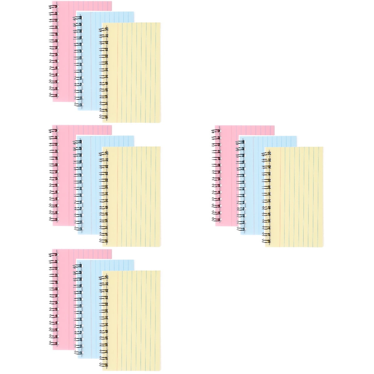 HOMEMAXS 12 pcs  Index Cards Mini Spiral Notepads Mini Spiral Notebooks Office Memo Notepads