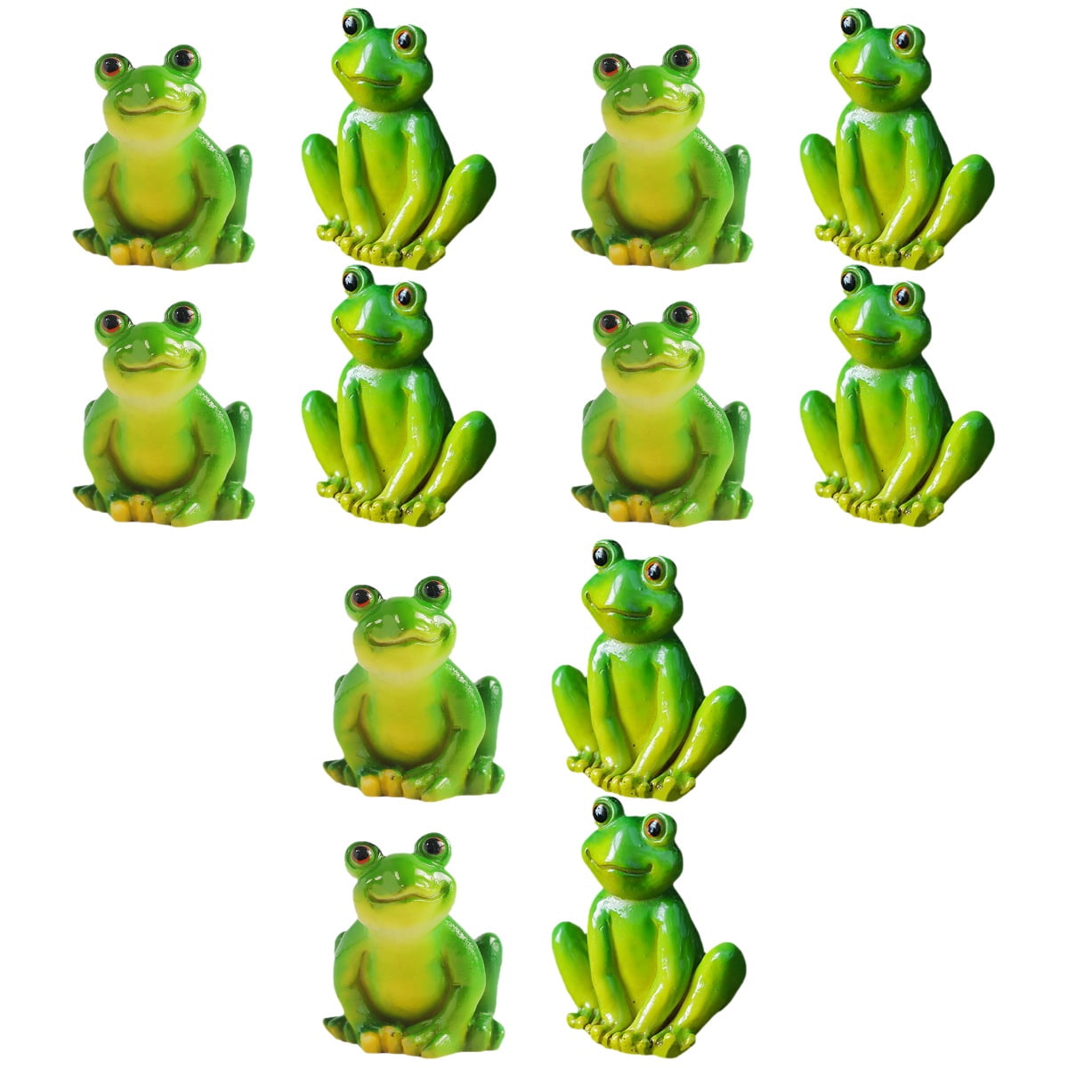 HOMEMAXS 12 pcs Mini Frog Figurines Miniature Frog Ornaments Lifelike ...