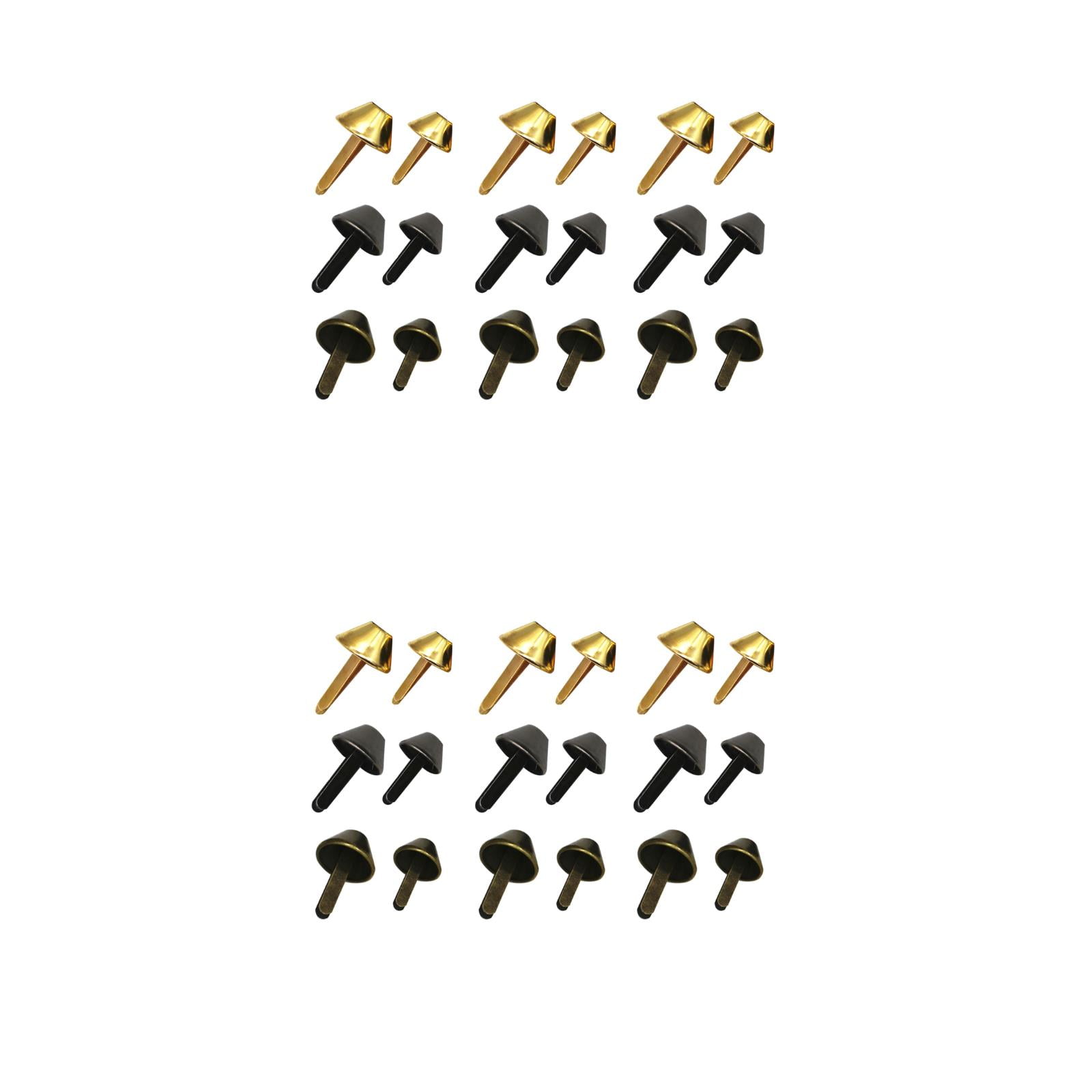 HOMEMAXS 120 Pcs Bag Suitcase Rivets Two-legged Studs Spikes DIY Two ...