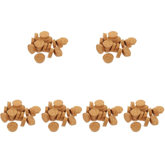 HOMEMAXS 120 Pcs Wooden Cork Bung Stopper Natural Wood Wine Craft Home Wine Making Bottles