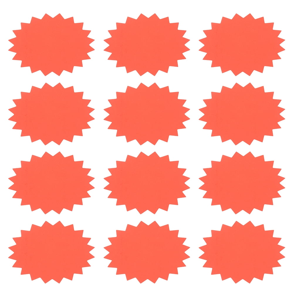 HOMEMAXS 120pcs Price Labels Signs Fluorescent Label Signs Paper Price