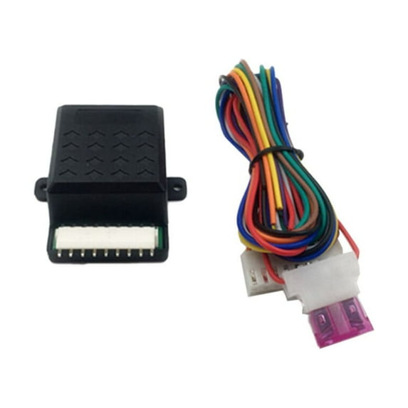 12V Universal Side Mirror Auto Lock Folding System Modules For Car Security System Tool (Black)