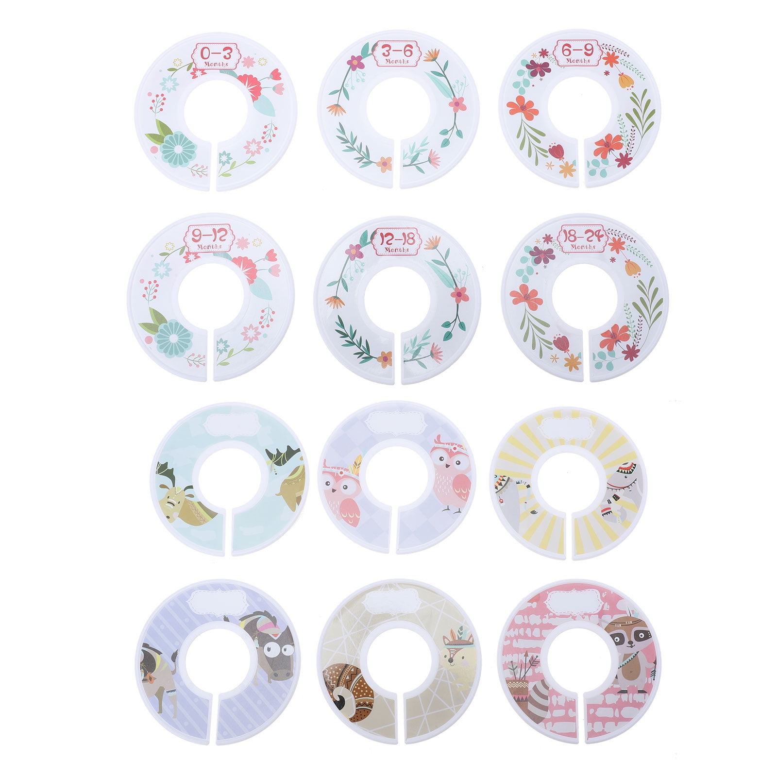 HOMEMAXS 12pcs Baby Clothes Separator Closet Dividers Baby Clothing