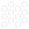 thumbnail image 1 of 12pcs E27 to E14 Lamp Shade Converters Plastic Reducing Rings for Table Lamp Shades Professional Lampshade Accessory, 1 of 8