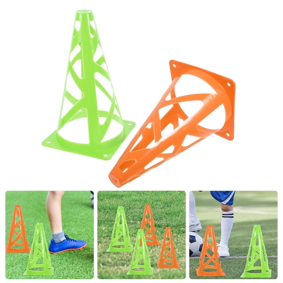 jojofuny 12Pcs Assorted Color Traffic Cones Durable PP Material Soccer Training Equipment